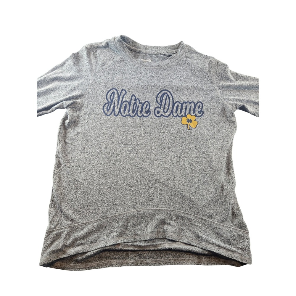 Concepts Sport Notre Dame Fighting Irish Gray Long Sleeve High‎ Low Top Small